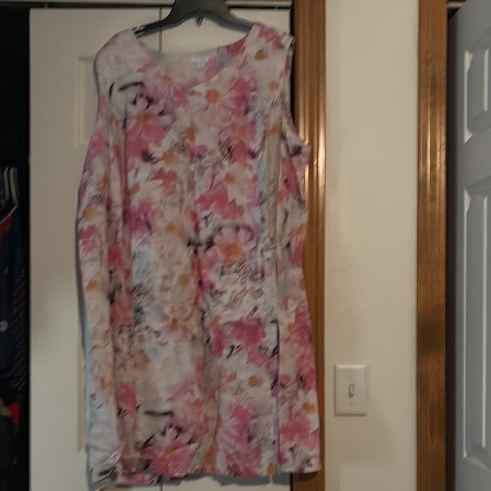 J. Jill Floral Pink and White Dress